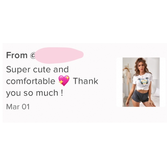 2 Piece Loungewear Set Tee + Shorts Pajamas - Picture 6 of 8